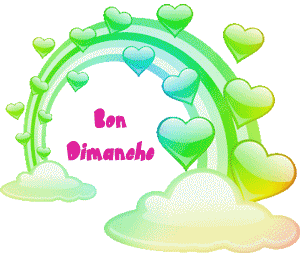 Gif animé Bon dimanche arc en ciel